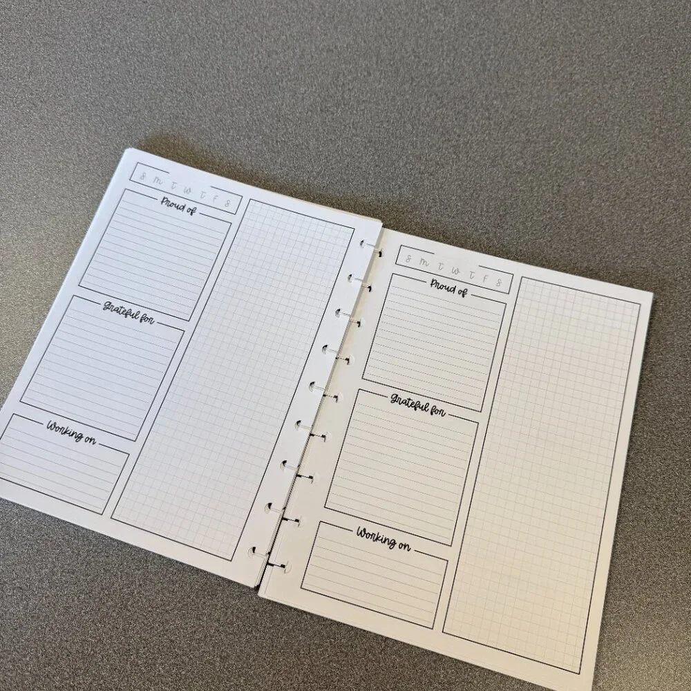 Lights Planner Action Daily Journal Inserts